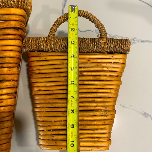 Handmade Magnolia Farms (Market) Farmhouse Hanging Willow Door Baskets - Picture 14 of 14